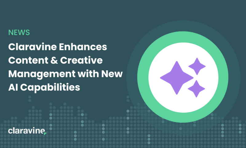 Banner for News on Claravine New AI Capabilities